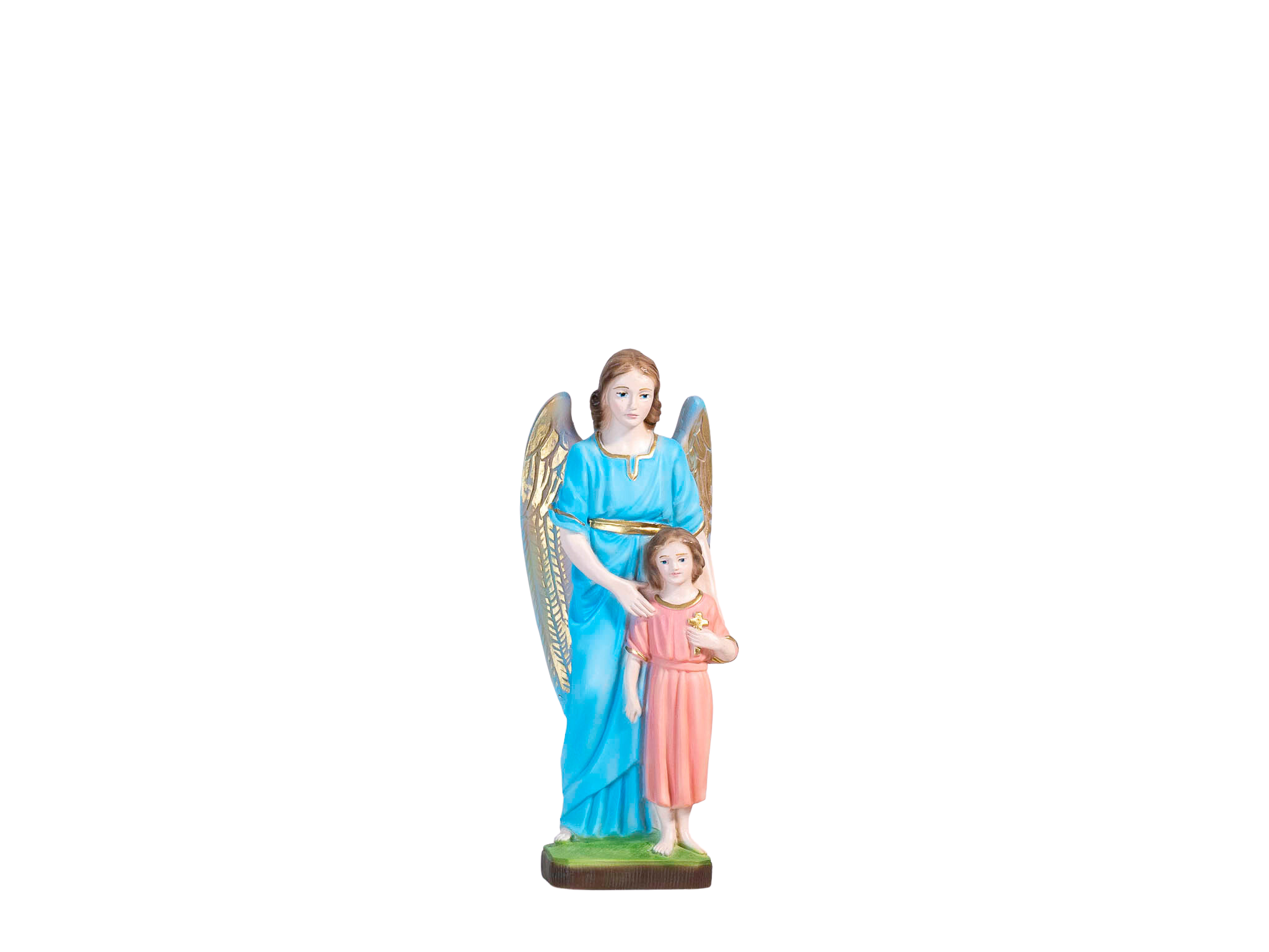 The Faith Gift Shop Guardian Angels  statue - Hand Painted in Italy - Our Tuscany Collection - Estatua del Angel de La Guarda