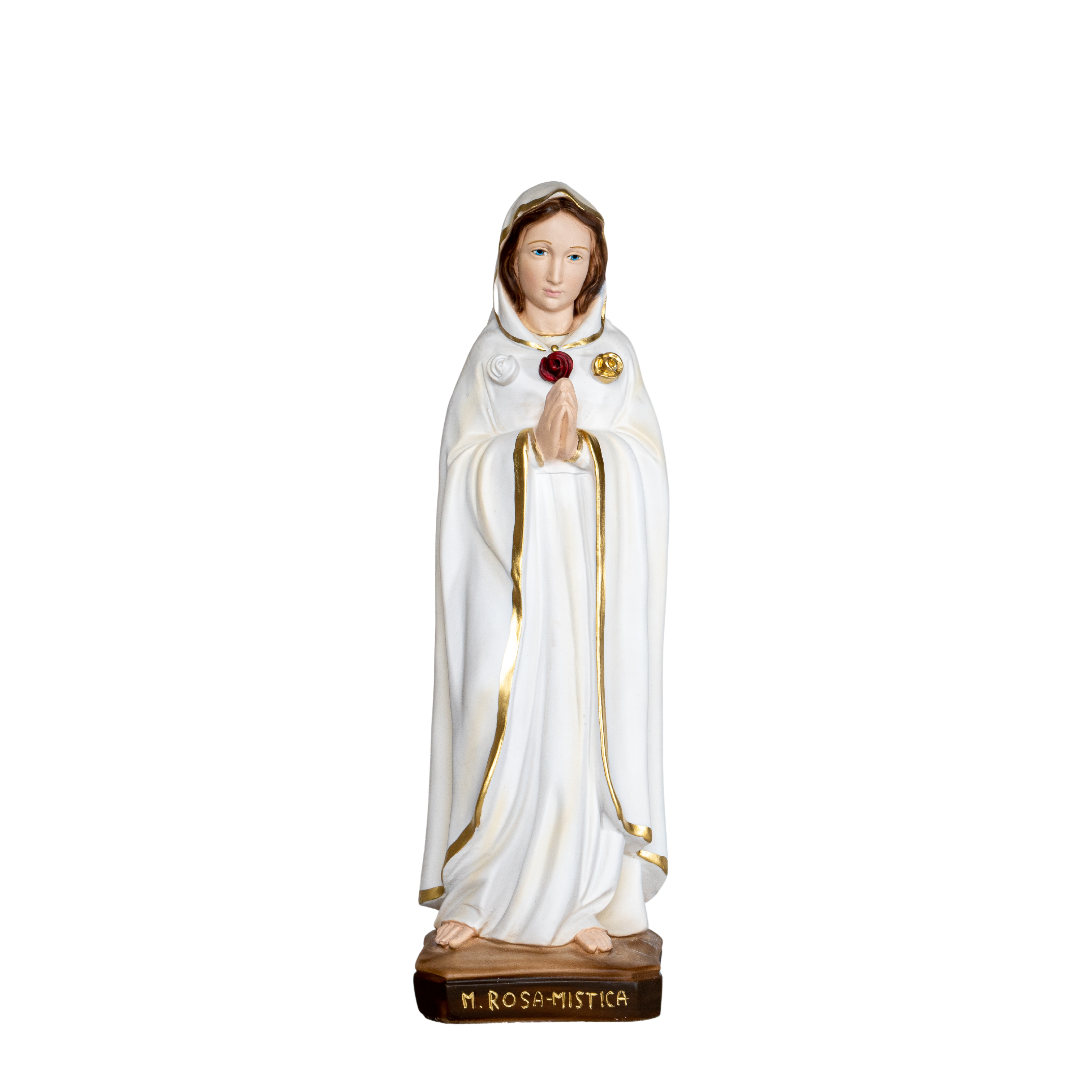 The Faith Gift Shop Mystic Rose Virgin Mary Hand Painted in Italy -  Our Tuscany Collection - Virgen Maria Rosa Mistica