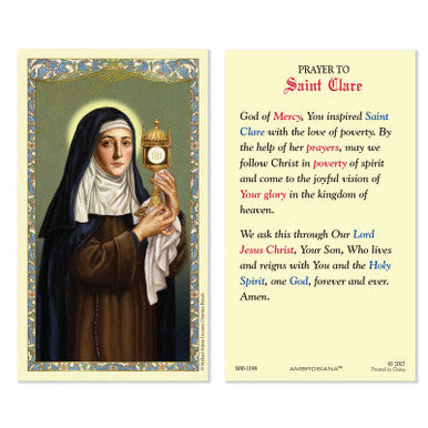 HCL 25P St Clare/Prayer