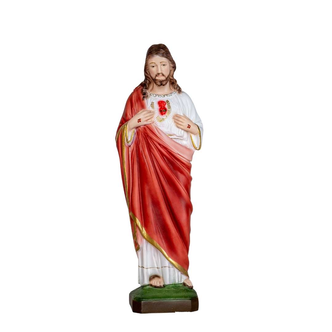 The Faith Gift Shop  Sacred Heart of Jesus statue - Hand Painted in Italy - Our Tuscany Collection - / Sagrado Corazon de Jesus