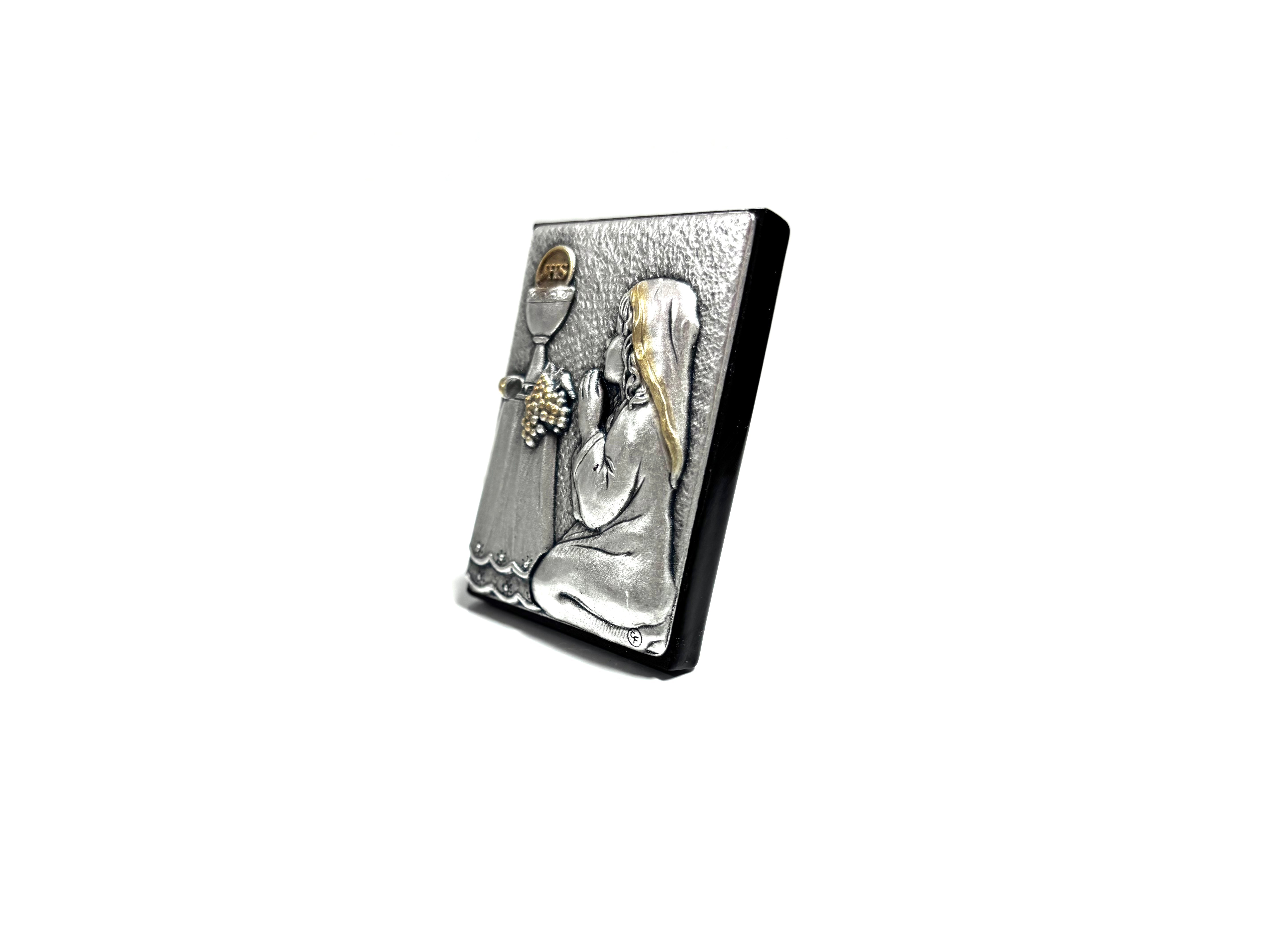 Communion frame with image on relief