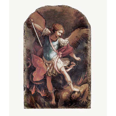 MS 8.5" St Mchel Arc Tile Plq