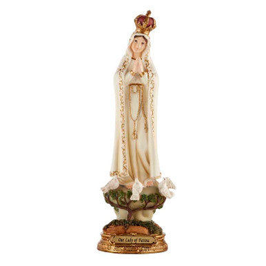 8" OL Fatima Statue-English