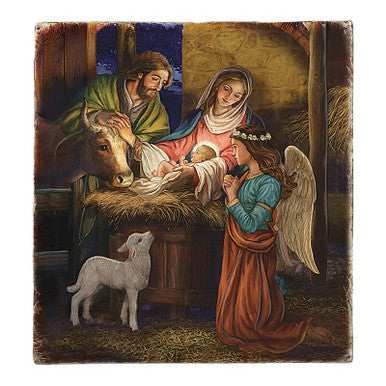 Ms 8 X 10 Away Manger Tile Plq