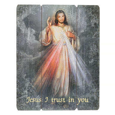 15" PLQ Divine Mercy