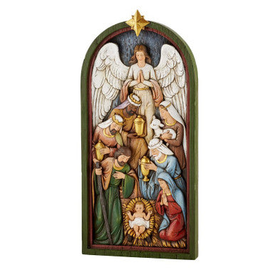 12.25" Nativity Plaque