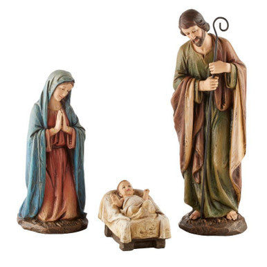 16" 3pc AG Nativity Set