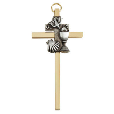 4.25"Brass Cross OCIA-4 Pc
