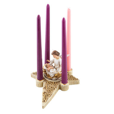 Nativity Angel Advt Candlhldr