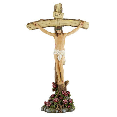 Adams Roses Crucifix Standing