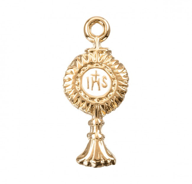 Gold Over Sterling Silver Monstrance Pendant
