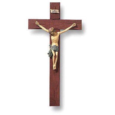 10" ROMA CRUCIFIX HAND PAINTED