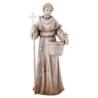 24" St Francis Solar Planter