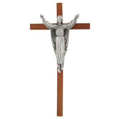 RISEN CHRIST:10" DARK OAK CRSS