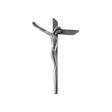 6" PEWTER CONTEMPORARY CRUCIFX