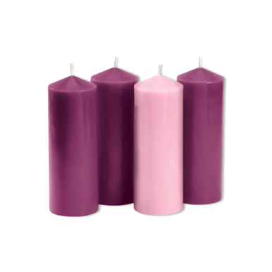8" Prp/Pnk Pllr 4pc X 1 Set
