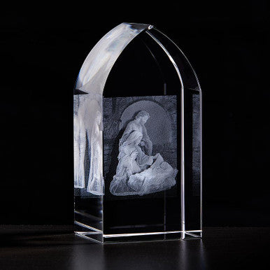 Etched Glass Holy Family