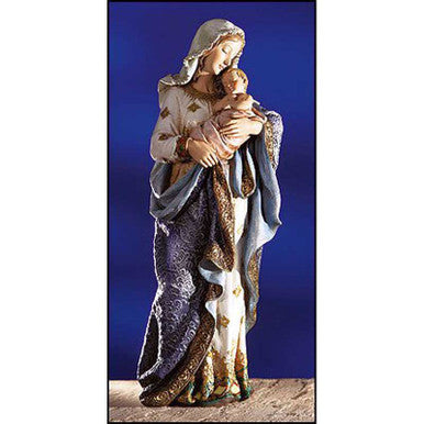 23 1/4" MADONNA/CHLD FIGURINE