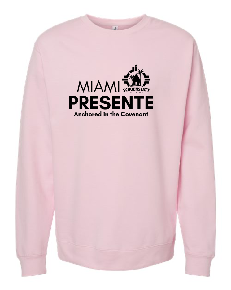 Miami Presente – Schoenstatt Pilgrimage Crew Neck Fleece Sweater (Sep 2025 Edition)