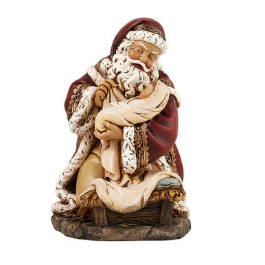 7"H Adoring Santa Figure