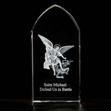 Saint Michael Etched Glas Std
