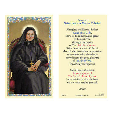 HCL 25p Frances Cabrini