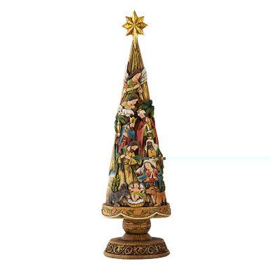 21"    Ntvty Chrstmas Tree Fig