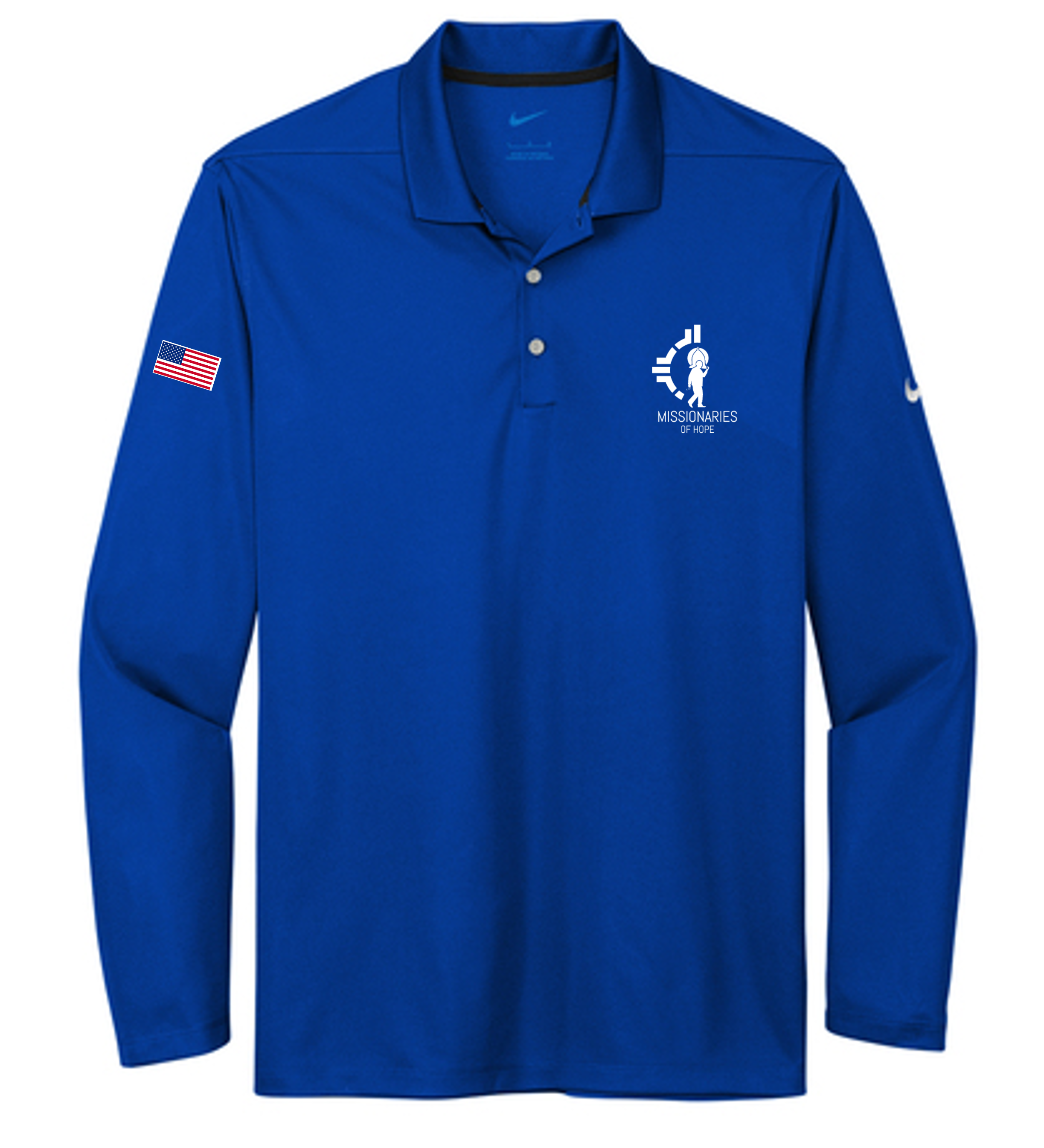 Nike Dri-FIT Micro Pique 2.0 Polo Long Sleeve - Missionaries of Hope Edition.