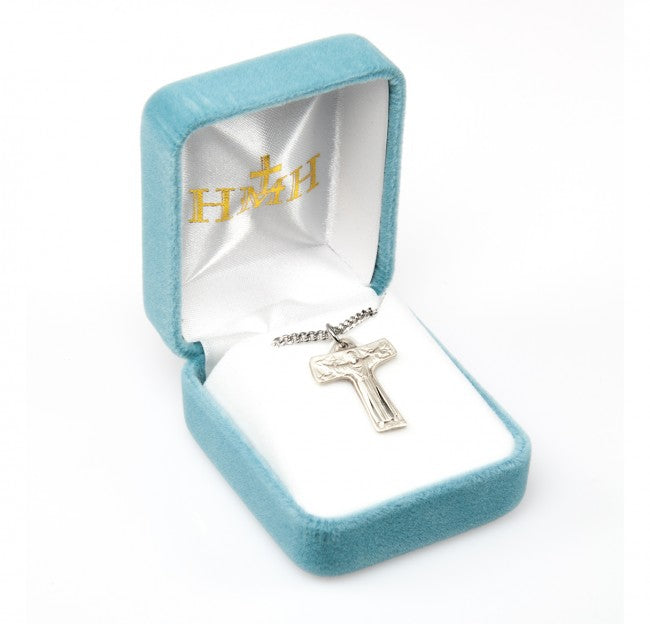Saint Francis of Assisi "Tau" Sterling Silver Cross Medal Dimensions: 0.8" x 0.8" (21mm x 21mm)