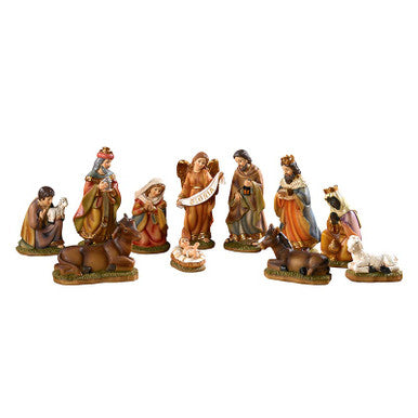 4.5" H 11-pc Nativity Set