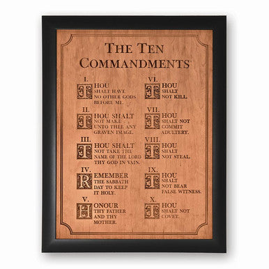 CVD ART TEN COMMANDMENTS 28X35