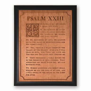 CVD ART PSALM 23 28X35.75