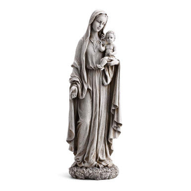 23" Madonna/Child Grdn Statue