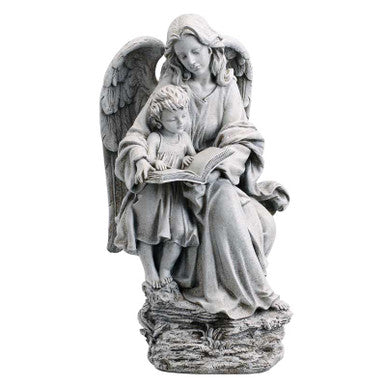 19" Sitting Angel And Child