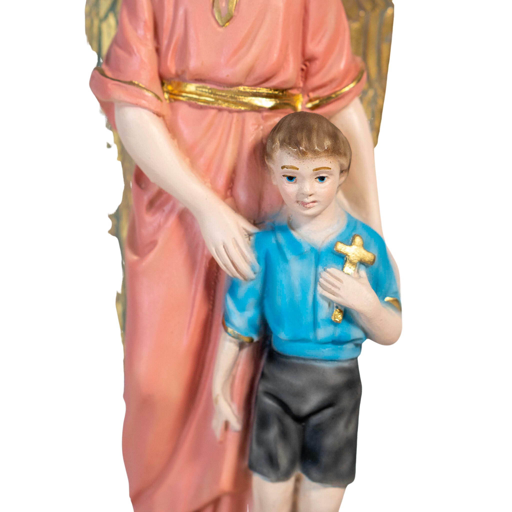 The Faith Gift Shop Guardian Angels  statue - Hand Painted in Italy - Our Tuscany Collection - Estatua del Angel de La Guarda