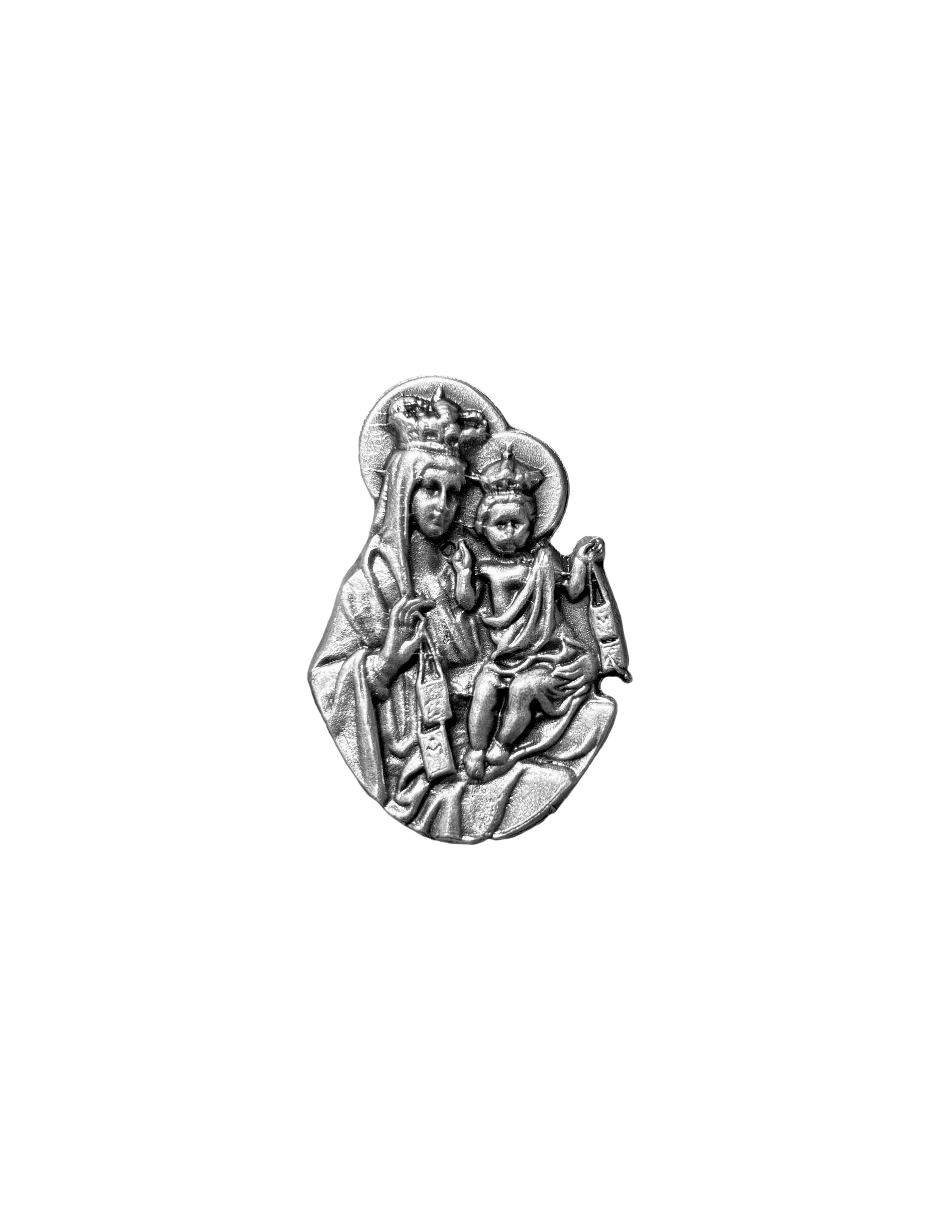 Silver accent catholics lapel pins