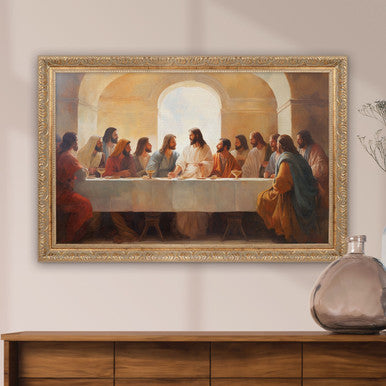GLD FRM LAST SUPPER 32X22