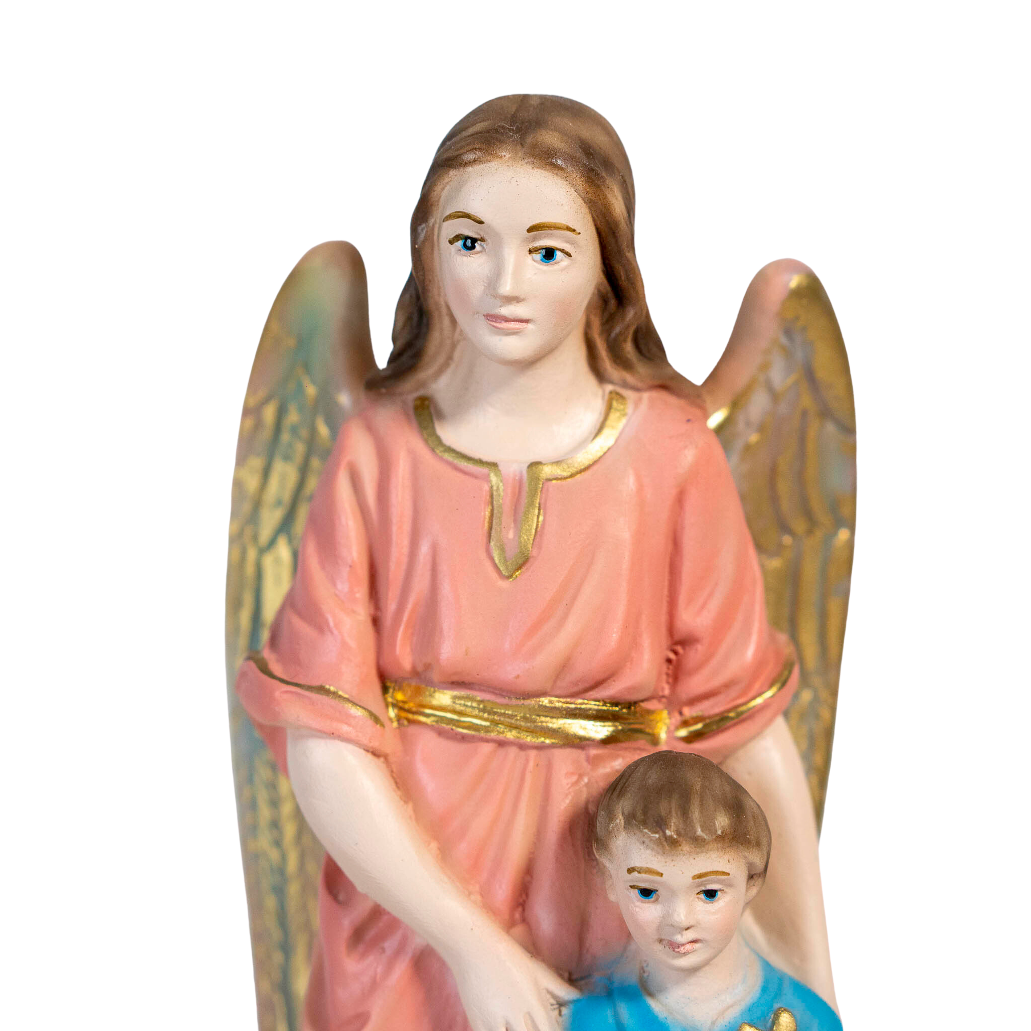 The Faith Gift Shop Guardian Angels  statue - Hand Painted in Italy - Our Tuscany Collection - Estatua del Angel de La Guarda
