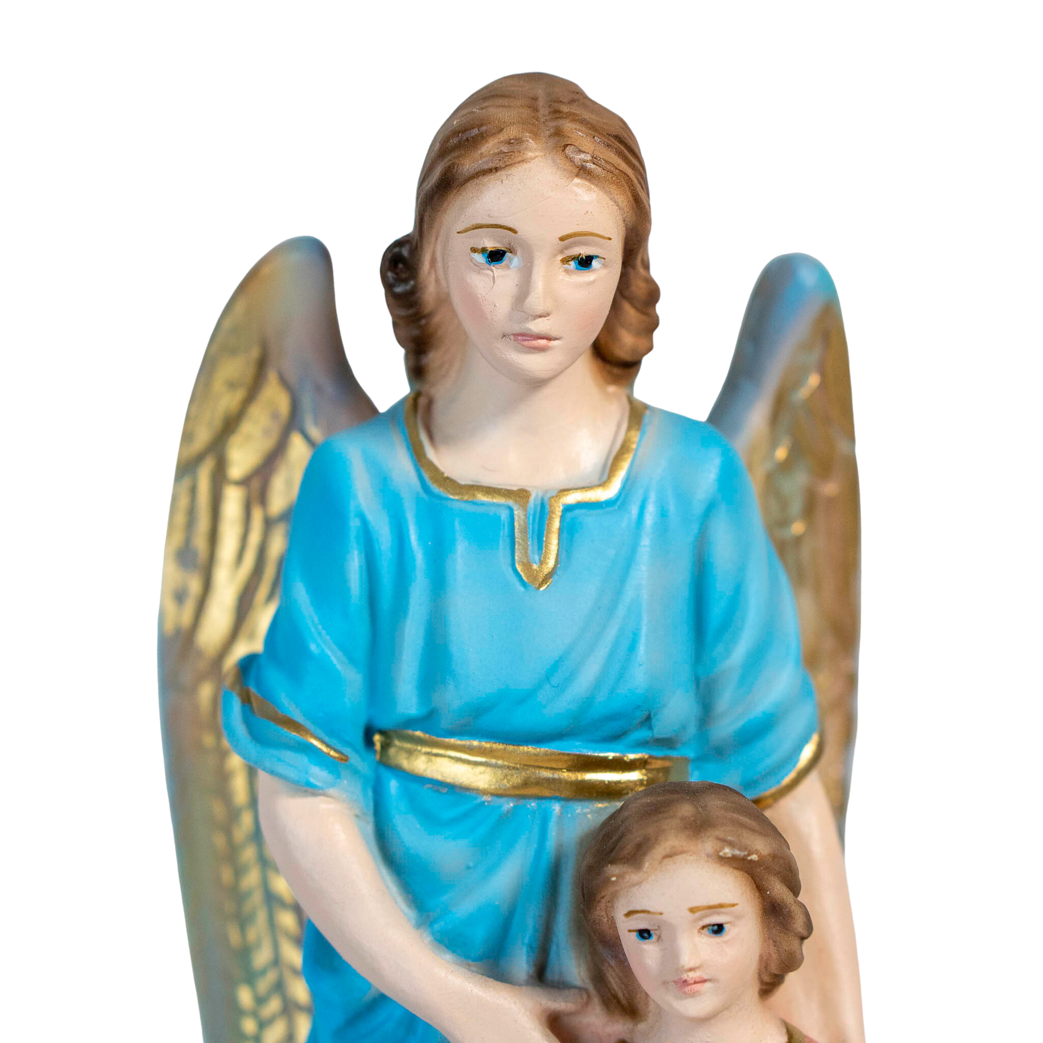 The Faith Gift Shop Guardian Angels  statue - Hand Painted in Italy - Our Tuscany Collection - Estatua del Angel de La Guarda
