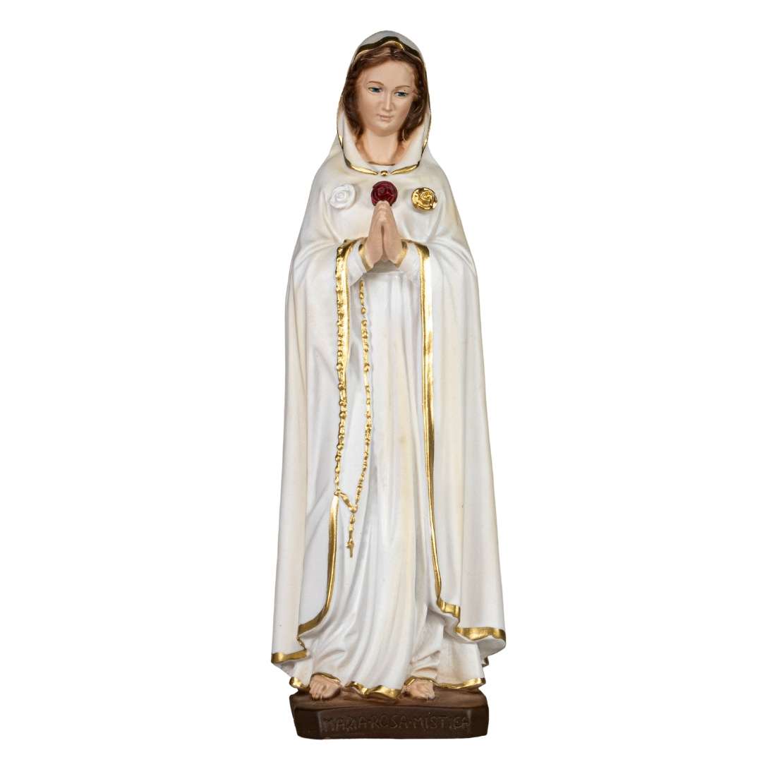 The Faith Gift Shop Mystic Rose Virgin Mary Hand Painted in Italy -  Our Tuscany Collection - Virgen Maria Rosa Mistica