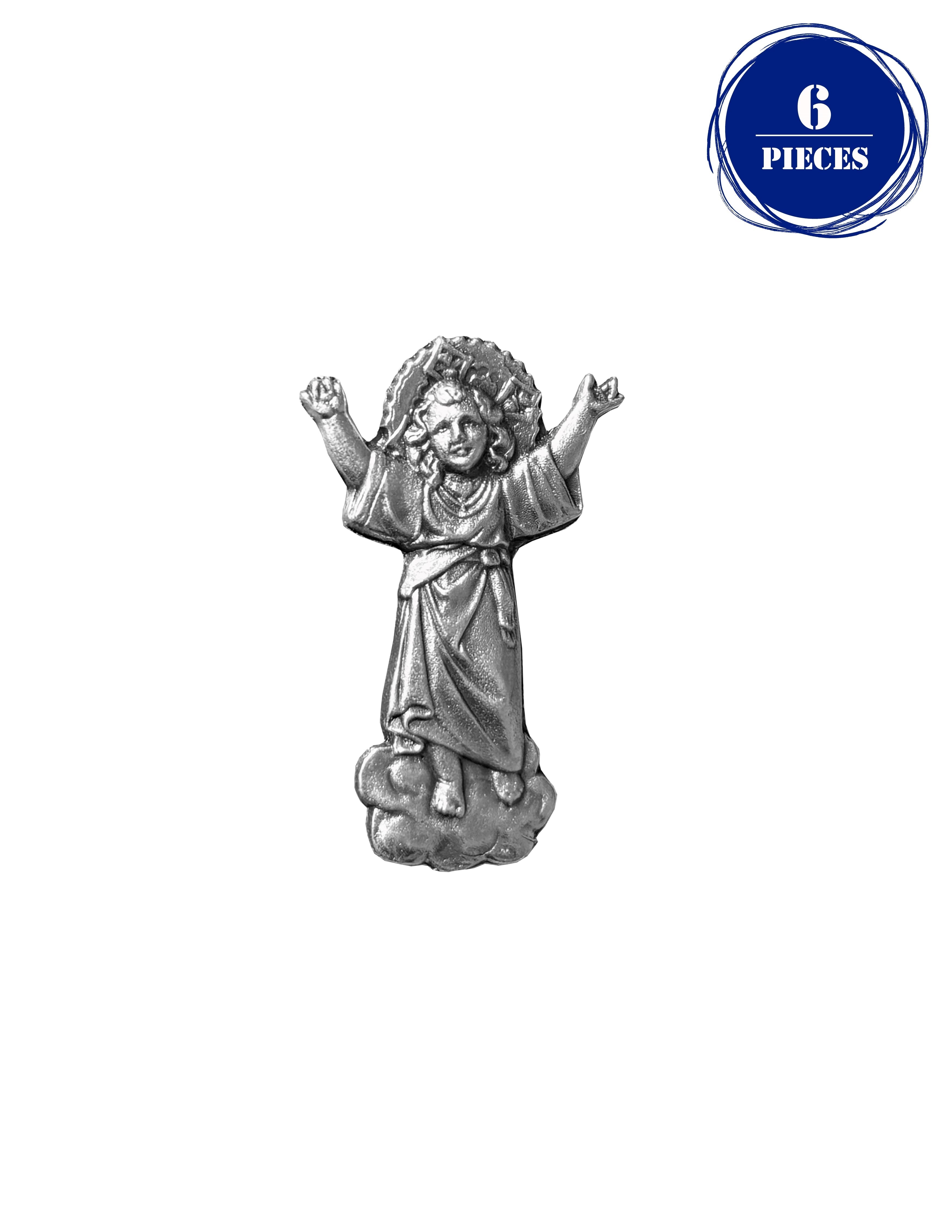 Silver accent catholics lapel pins